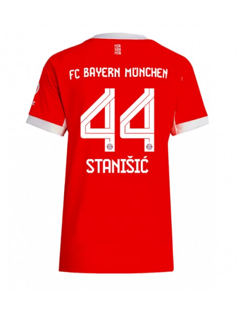 Bayern Munich Josip Stanisic #44 Replika Hemmakläder Dam 2025-26 Kortärmad Bayern Munich Josip Stanisic #44 Replika Hemmakläder Dam 2025-26 Kortärmad